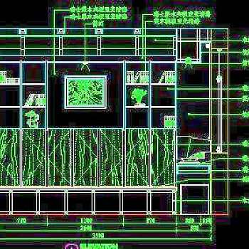 书柜CAD详图素材58