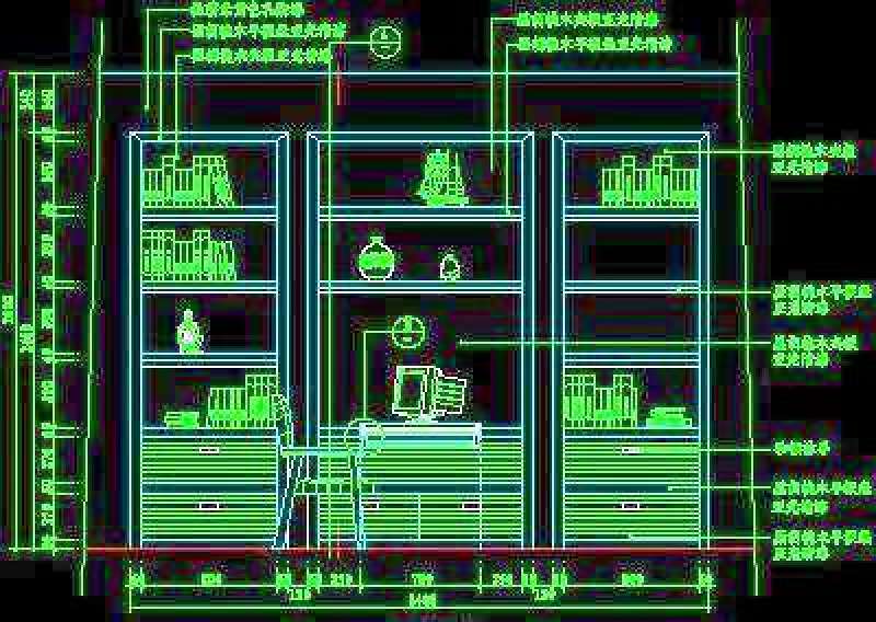 <a href=https://www.yitu.cn/sketchup/shugui/index.html target=_blank class=infotextkey>书柜</a>CAD详图素材54