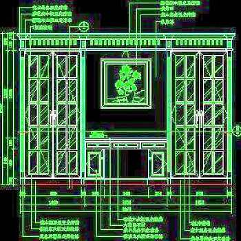 书柜CAD详图素材32