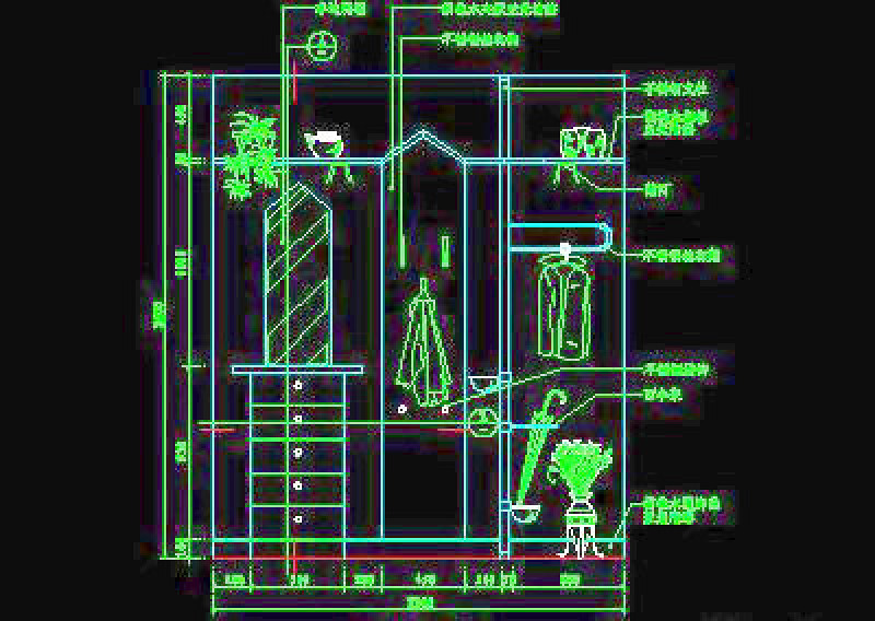 <a href=https://www.yitu.cn/sketchup/xiegui/index.html target=_blank class=infotextkey>鞋柜</a>、衣帽柜cad详图素材24