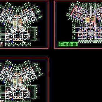 高层户型cad