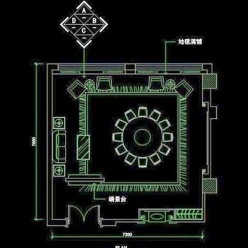 CAD餐厅设计素材