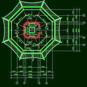 古建筑古塔CAD素材