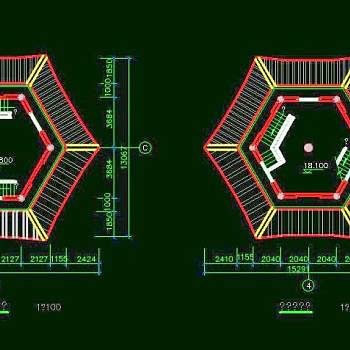 古建筑古塔CAD素材