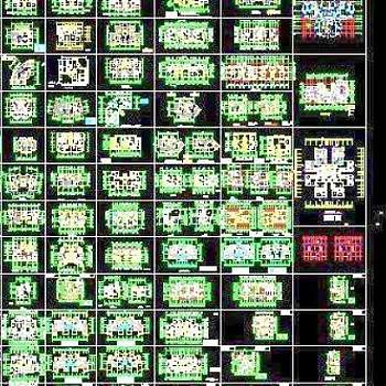 cad家庭室内装修设计住宅图