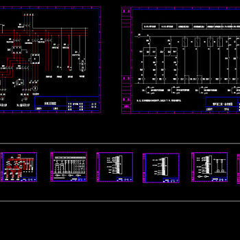 循环泵控制电气图纸CAD图纸