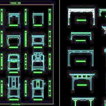 CAD中式家具样式集合