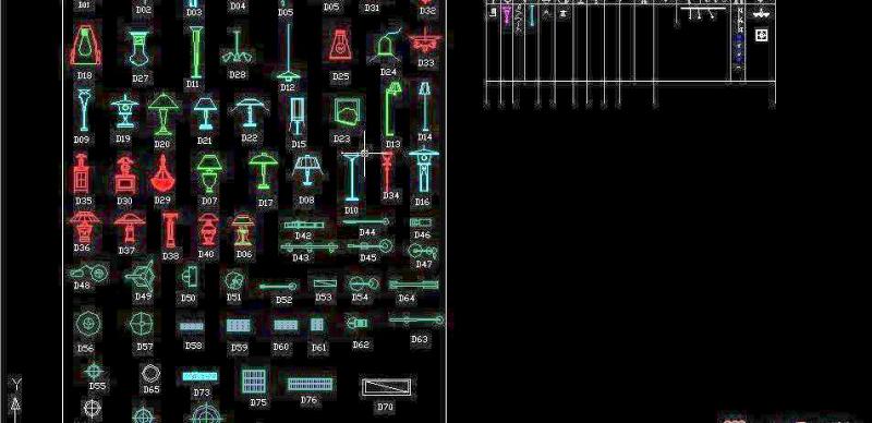 CAD<a href=https://www.yitu.cn/su/6833.html target=_blank class=infotextkey>灯具</a>图块