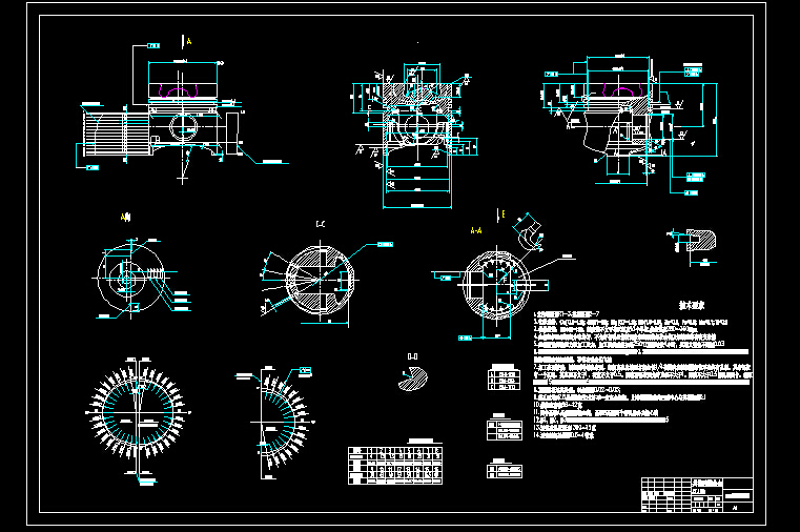 6110柴油机活塞零件图CAD<a href=https://www.yitu.cn/su/7937.html target=_blank class=infotextkey>图纸</a>