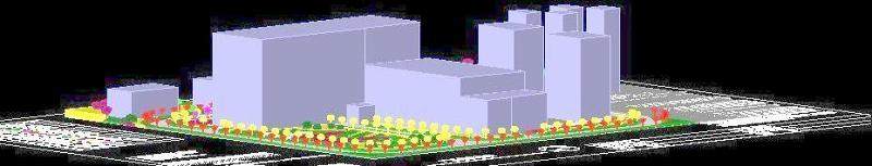 某大型工业厂区规划三维CAD模型图纸