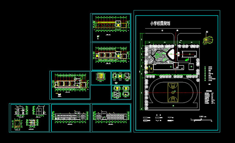 小学教学<a href=https://www.yitu.cn/su/8159.html target=_blank class=infotextkey>楼</a>cad施工图