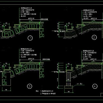 室外台阶详图CAD图集
