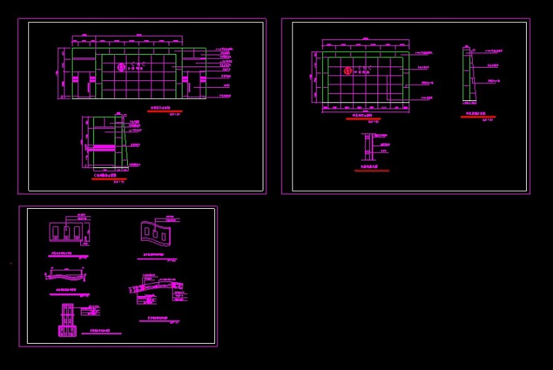 形象墙cad<a href=https://www.yitu.cn/su/7590.html target=_blank class=infotextkey>设计</a>施工图