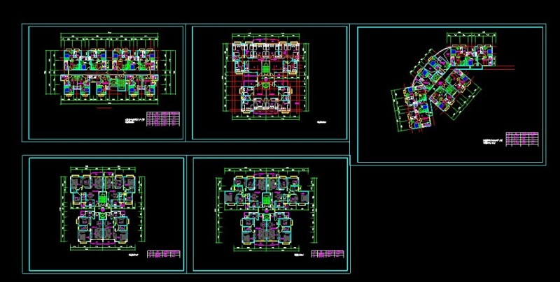 一整套住宅小<a href=https://www.yitu.cn/su/7212.html target=_blank class=infotextkey>户型</a>cad<a href=https://www.yitu.cn/su/7392.html target=_blank class=infotextkey>平面</a><a href=https://www.yitu.cn/su/7590.html target=_blank class=infotextkey>设计</a>图