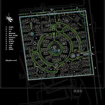 上海某小区规划cad图纸