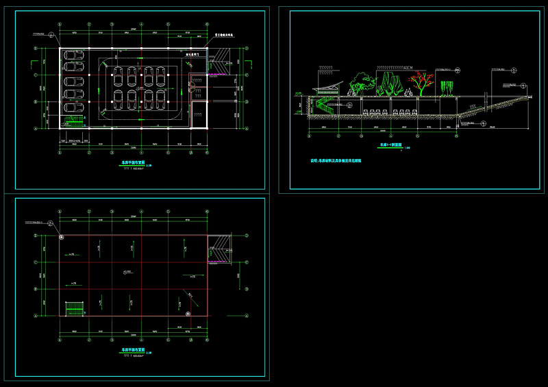 车库cad<a href=https://www.yitu.cn/su/7937.html target=_blank class=infotextkey>图纸</a>