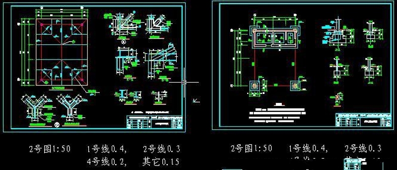 景观小<a href=https://www.yitu.cn/su/6998.html target=_blank class=infotextkey>瓦</a>房屋建筑CAD施工大样图