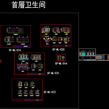 一层立面cad图纸