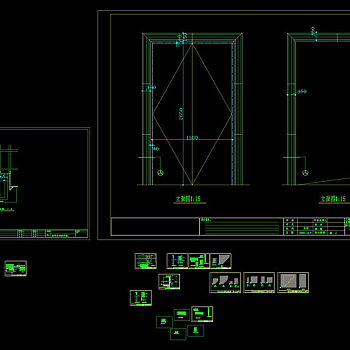 走廊石材门套图纸cad