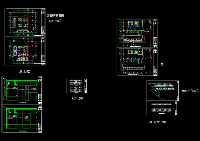 冷却塔系统cad<a href=https://www.yitu.cn/su/7937.html target=_blank class=infotextkey>图纸</a>