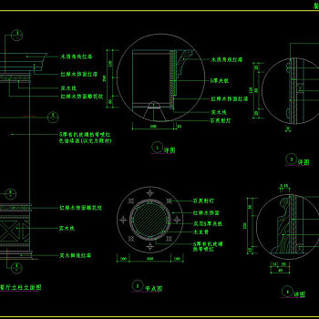 柱子cad图纸