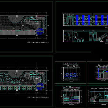 酒吧设计装修图cad图纸