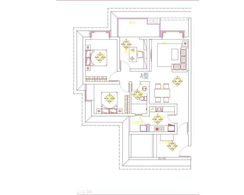 室内CAD<a href=https://www.yitu.cn/su/7937.html target=_blank class=infotextkey>图纸</a>