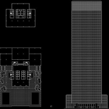 西格拉姆大厦cad图纸