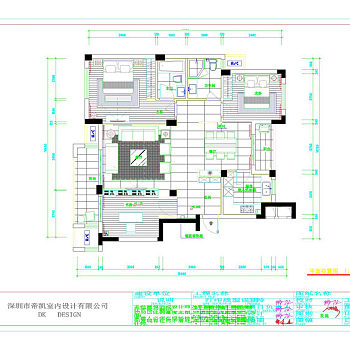 平面施工图cad图纸