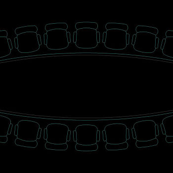 会议桌cad图纸