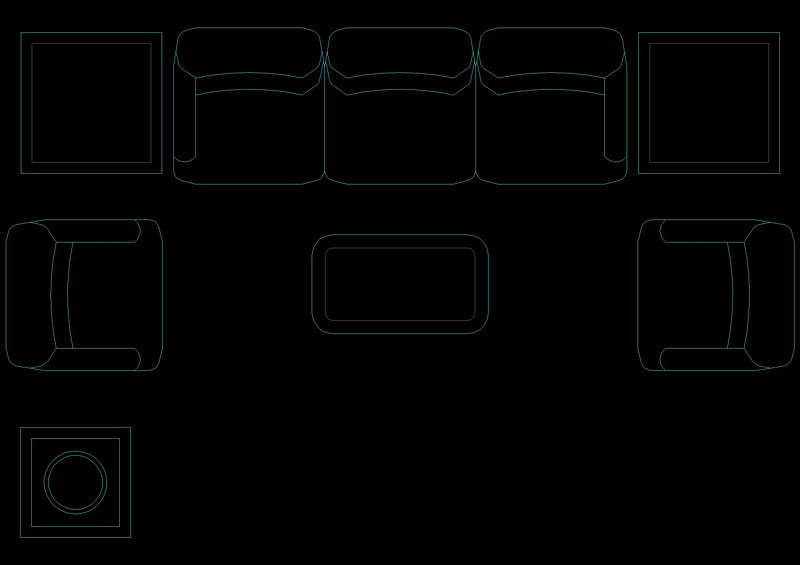 室内<a href=https://www.yitu.cn/su/6783.html target=_blank class=infotextkey>沙发</a>cad图块素材