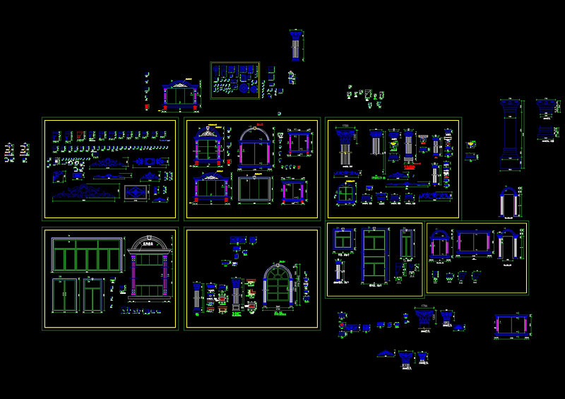 欧式图块cad<a href=https://www.yitu.cn/su/7937.html target=_blank class=infotextkey>图纸</a>