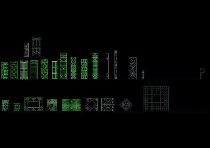 中式<a href=https://www.yitu.cn/sketchup/huayi/index.html target=_blank class=infotextkey>花</a>格cad<a href=https://www.yitu.cn/su/7937.html target=_blank class=infotextkey>图纸</a>