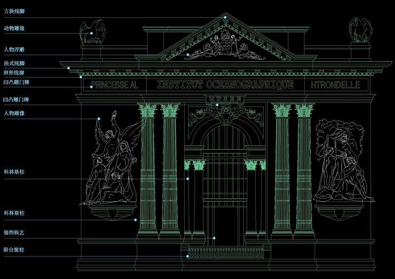 大门<a href=https://www.yitu.cn/sketchup/diaoke/index.html target=_blank class=infotextkey>雕塑</a>cad<a href=https://www.yitu.cn/su/7937.html target=_blank class=infotextkey>图纸</a>