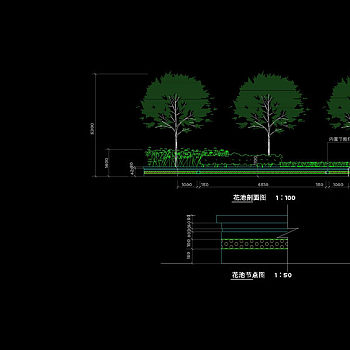 花池立面cad图稿