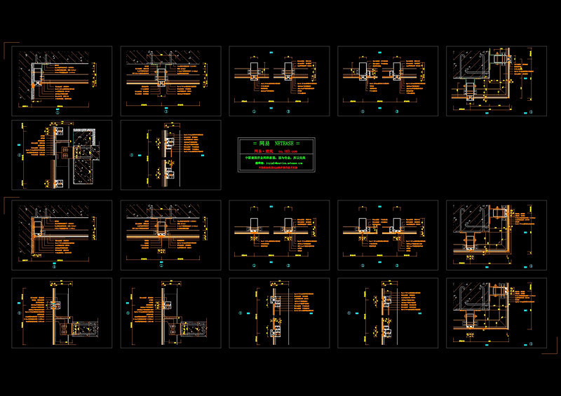 幕墙节点图cad<a href=https://www.yitu.cn/su/7937.html target=_blank class=infotextkey>图纸</a>