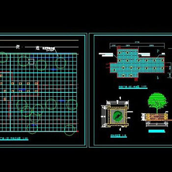 铺装树池CAD图纸