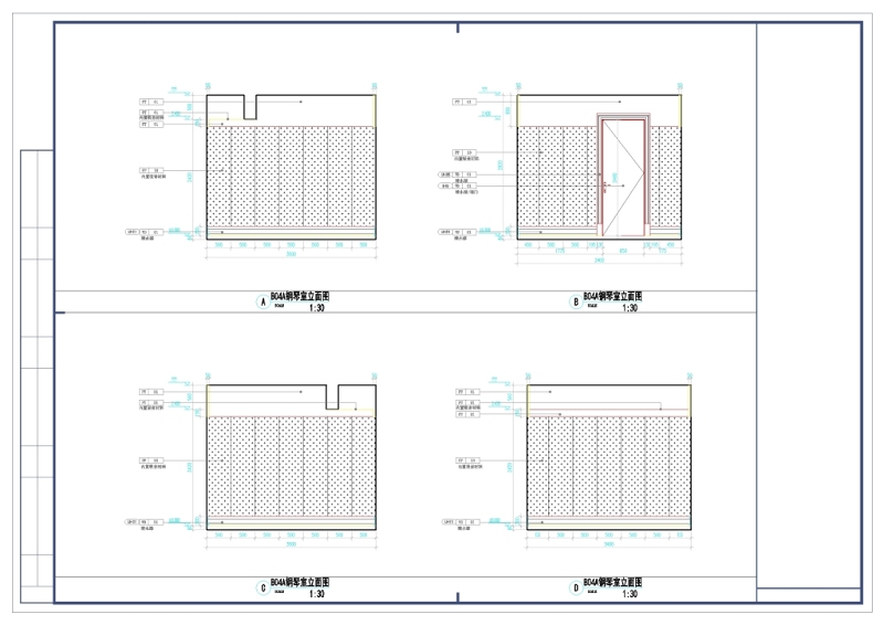 练琴房cad<a href=https://www.yitu.cn/su/7937.html target=_blank class=infotextkey>图纸</a>