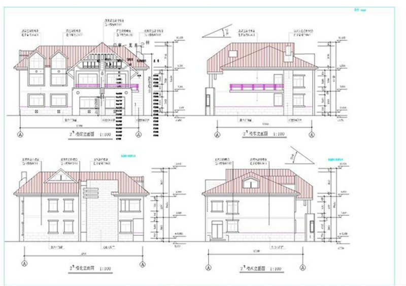 农村自建房<a href=https://www.yitu.cn/su/7937.html target=_blank class=infotextkey>图纸</a>CAD图