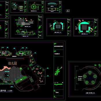 建筑小品cad图纸