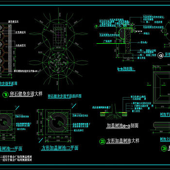 某公园全套景观cad图素材