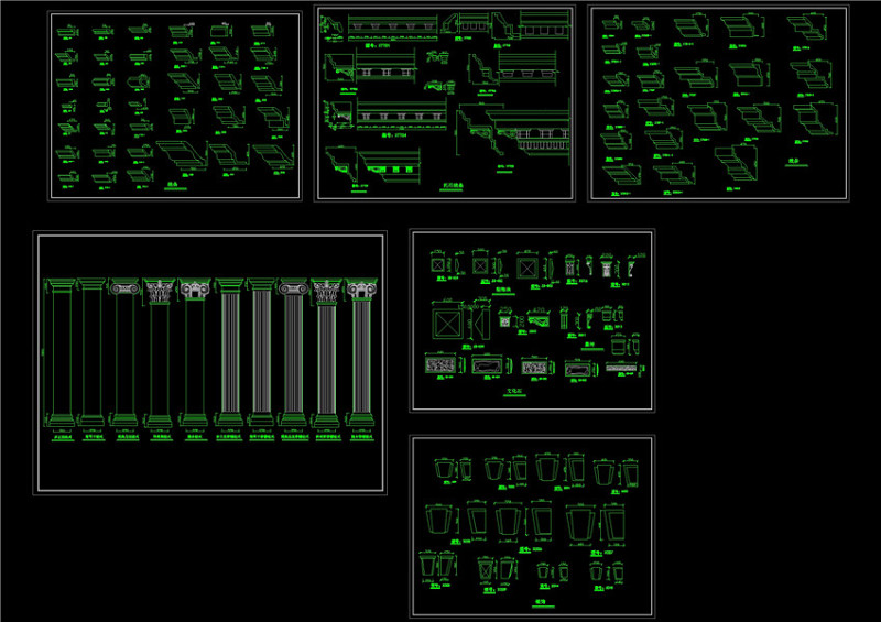 欧式构件cad图库CAD<a href=https://www.yitu.cn/su/7937.html target=_blank class=infotextkey>图纸</a>