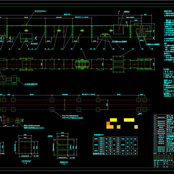 刮板输送机总图CAD机械图纸