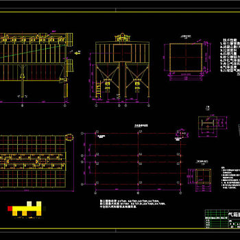 气箱脉冲袋式除尘器CAD机械图纸