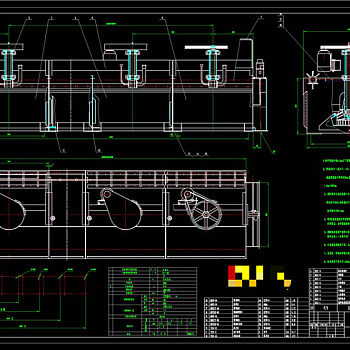 浮选机总图CAD机械图纸