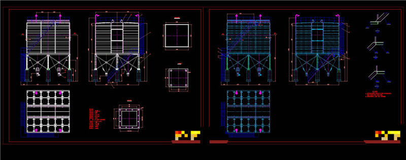 布袋除尘器CAD机械<a href=https://www.yitu.cn/su/7937.html target=_blank class=infotextkey>图纸</a>
