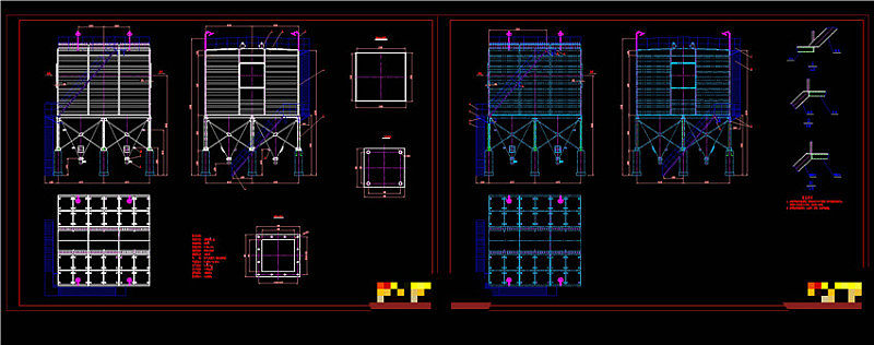 布袋除尘器CAD机械图纸