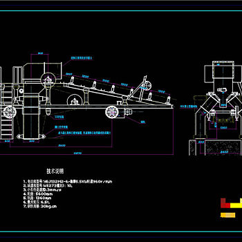 双侧卸料车CAD机械图纸