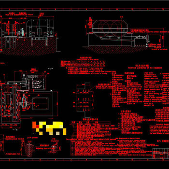 磨机减速机CAD机械图纸