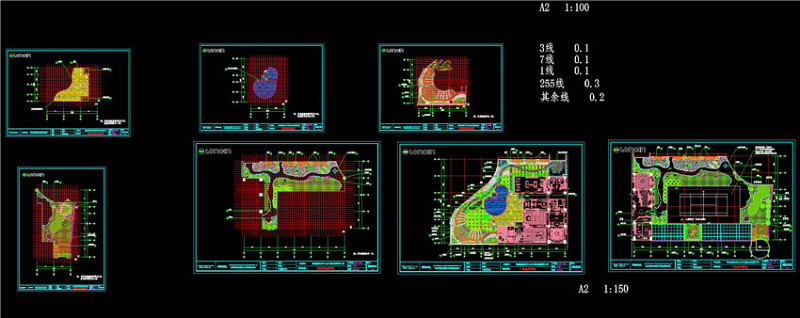 定位图与总<a href=https://www.yitu.cn/su/7392.html target=_blank class=infotextkey>平面</a>CAD景观<a href=https://www.yitu.cn/su/7937.html target=_blank class=infotextkey>图纸</a>